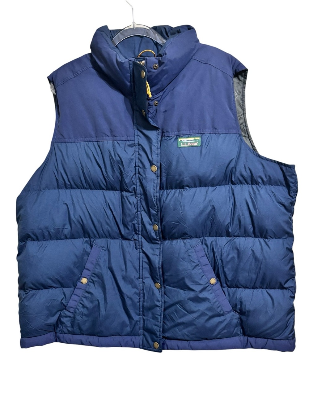 LLBEAN SZ 2x Women's Mountain Classic Down Filled Vest navy
